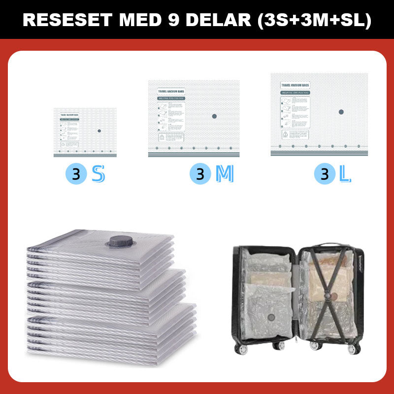🔥Vakuumoppbevaringspose for reiser