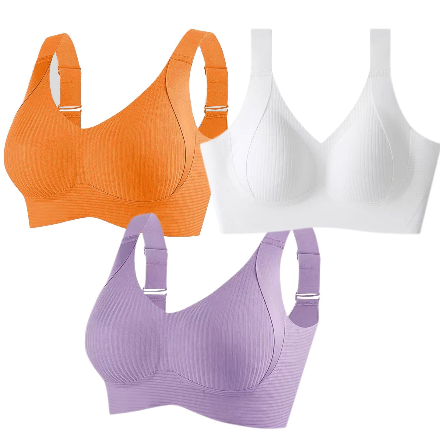 🔥Gerippter, verstellbarer Bügel-BH für Damen