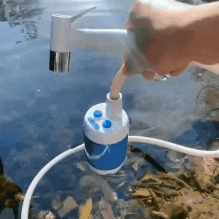 Bærbar vannpumpe: Sett med slange og dyser