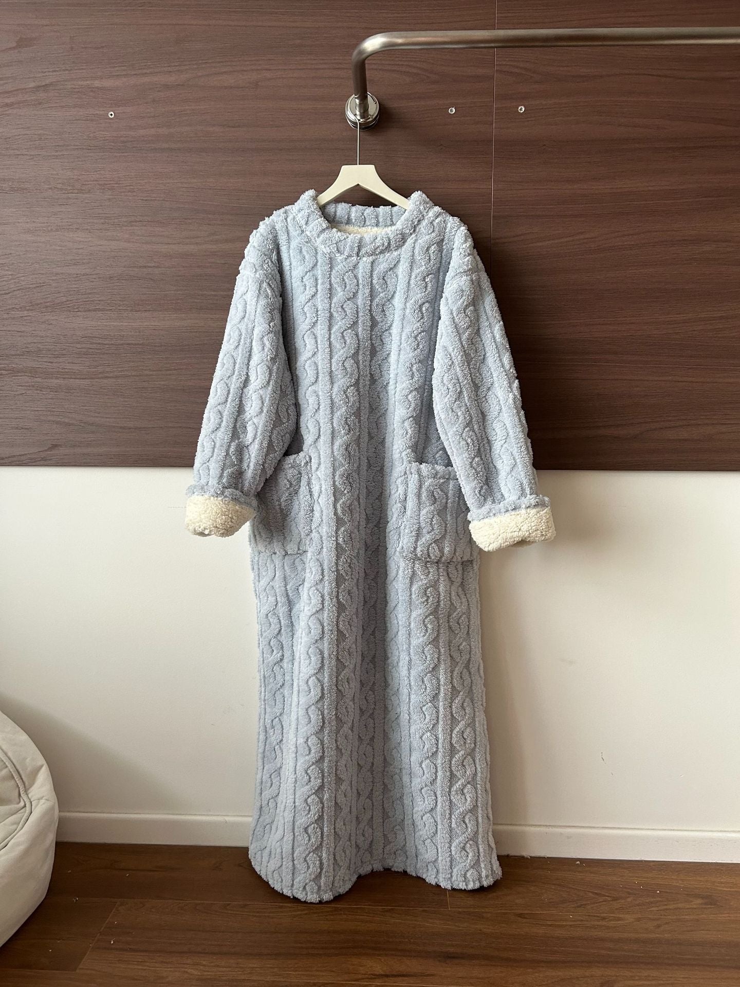 💟En varm gave🎀Vinterklær i korallrosa fløyel