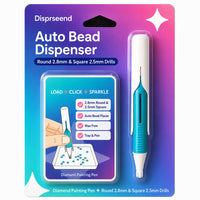 🔥 Letzter Tag 50% RABATT – 💎 Automatischer Diamantmalerei-Perlen-Dispenser-Stift und Tablett-Set