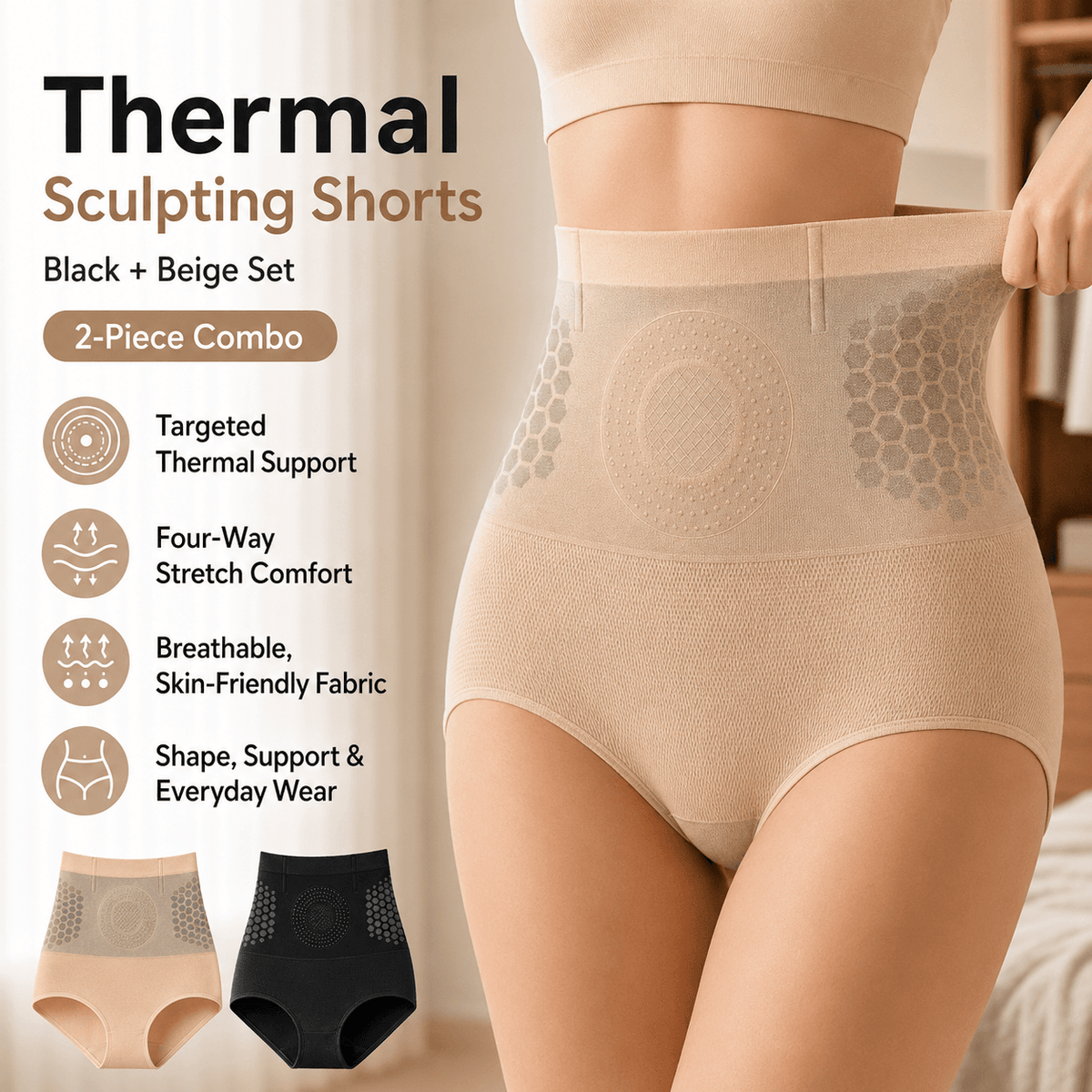 Hohe Taille formender Body