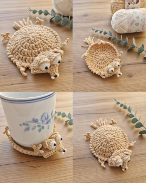 🐹 Handgefertigte Untersetzer aus Baumwolle