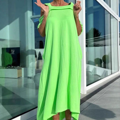 Kald skulder maxikjole for kvinner