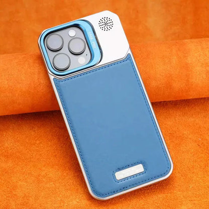 Ultratynt rammeløst skinndeksel til telefonen – med stativ og magnetisk funksjon