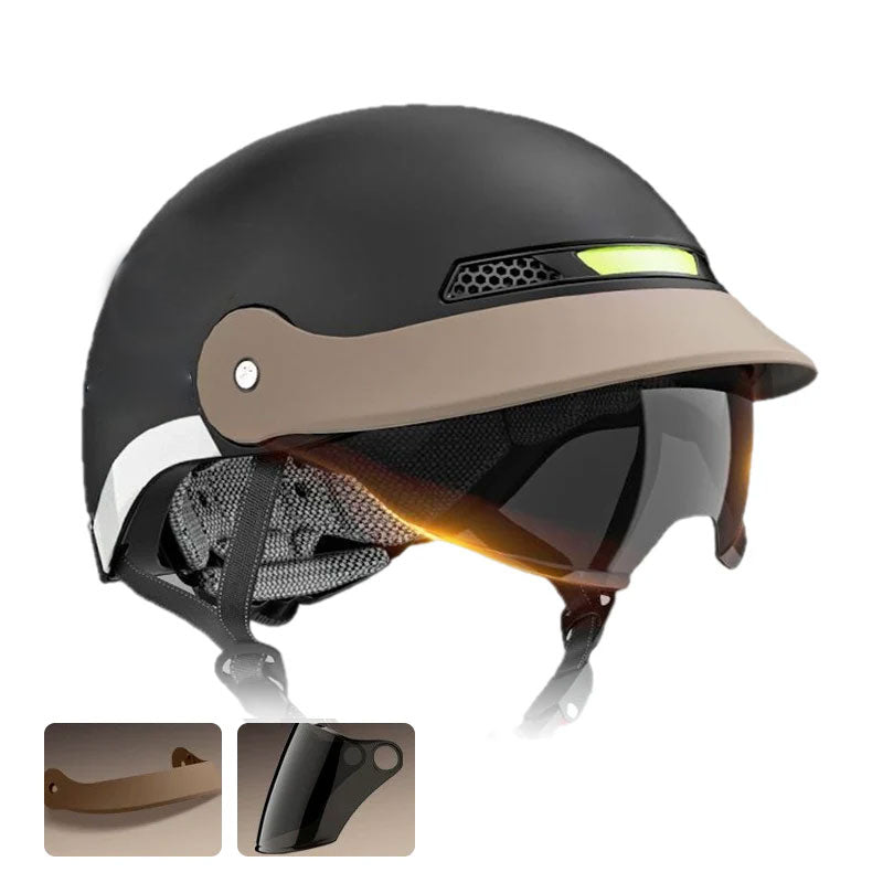 🛡️Pustende, lett og krasjsikker motorsykkelhjelm