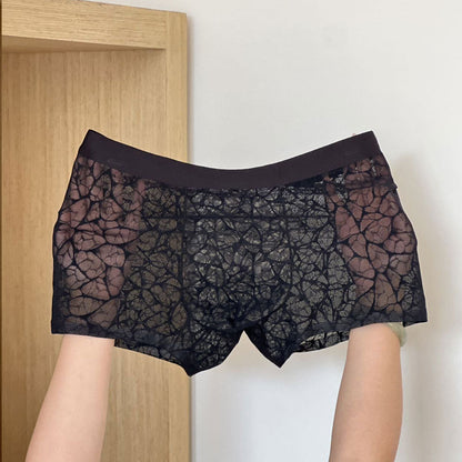 🔥 Sexy herreboksere i blonder og issilke