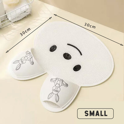 Massasjepute av silikon med kaninfotmassasjepute for fotvask