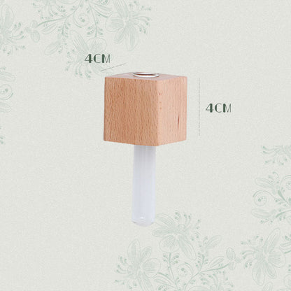 Blomsteroppsats i tre Kjøleskapsmagnet