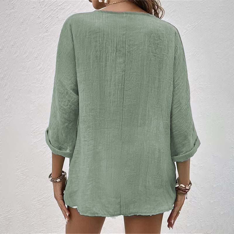 ✨Tidsbegrenset tilbud 45 % RABATT🎁Topp med V-hals