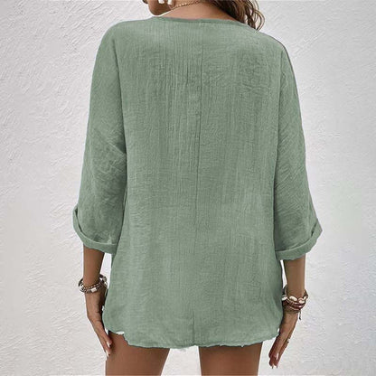 ✨Tidsbegrenset tilbud 45 % RABATT🎁Topp med V-hals