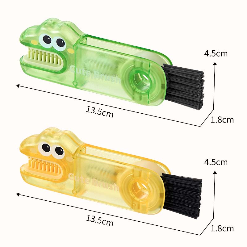 🐊 Krokodille multifunksjonell rengjøringsbørste – 3 børstehoder for alle kopptyper