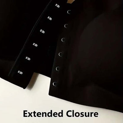 Sømløs lukking foran med skulderstropper og bandeau-BH