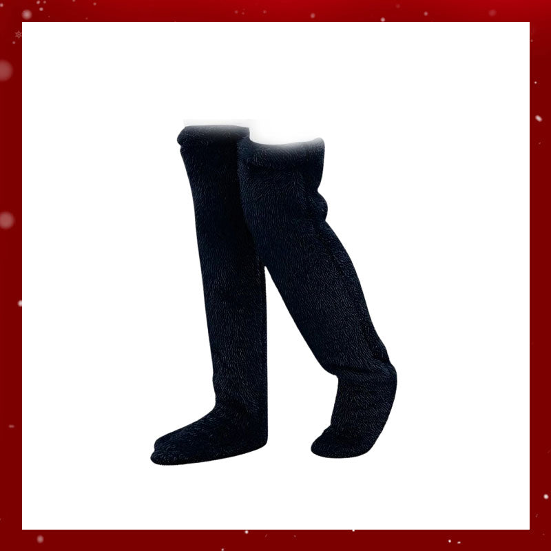 knestrømper med gåsedun