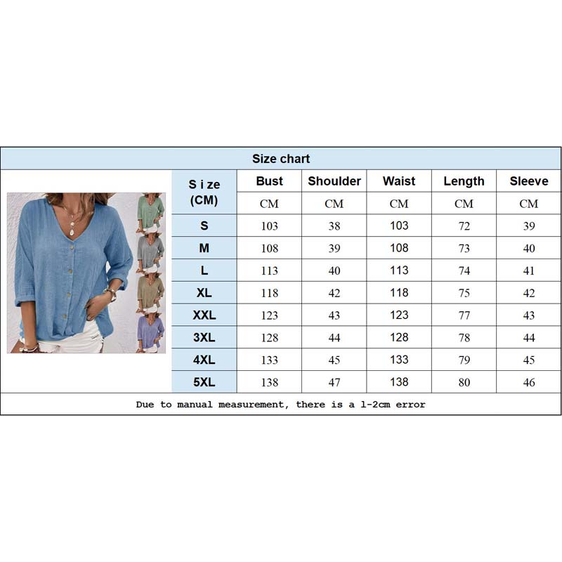 ✨Tidsbegrenset tilbud 45 % RABATT🎁Topp med V-hals