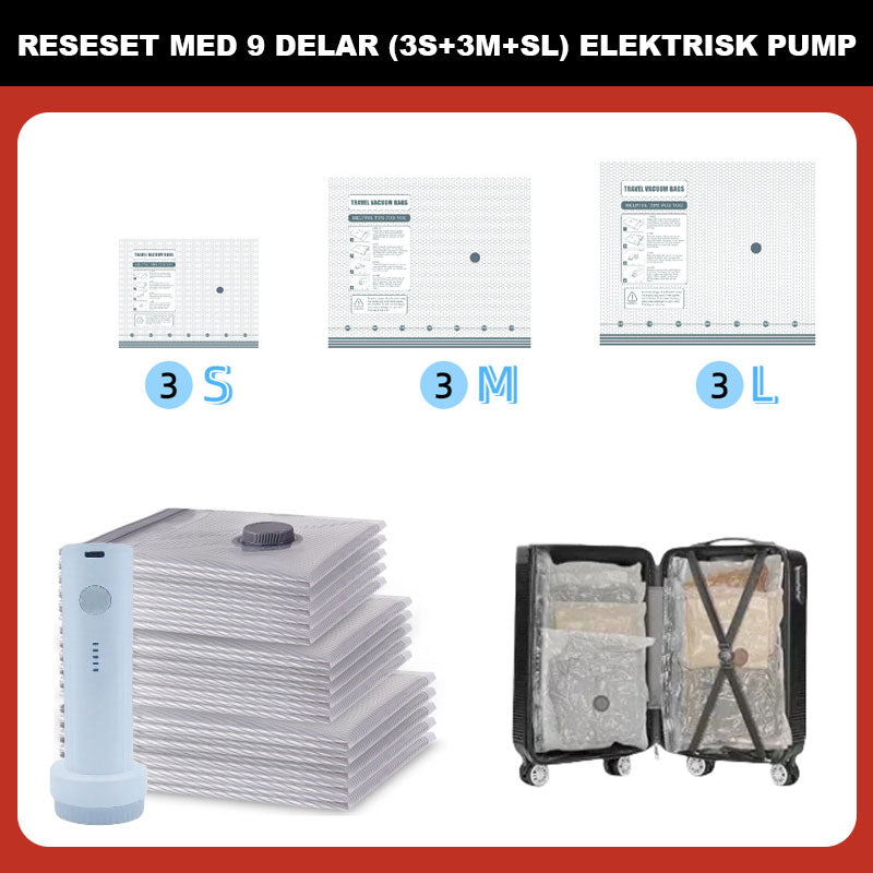 🔥Vakuumoppbevaringspose for reiser