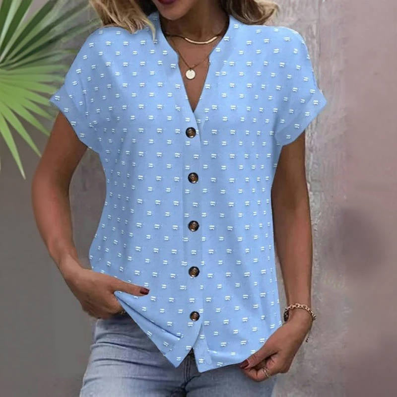 Vintage Afslappet Bluse