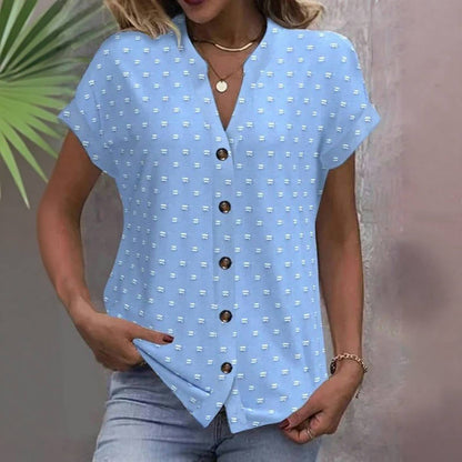 Vintage Afslappet Bluse