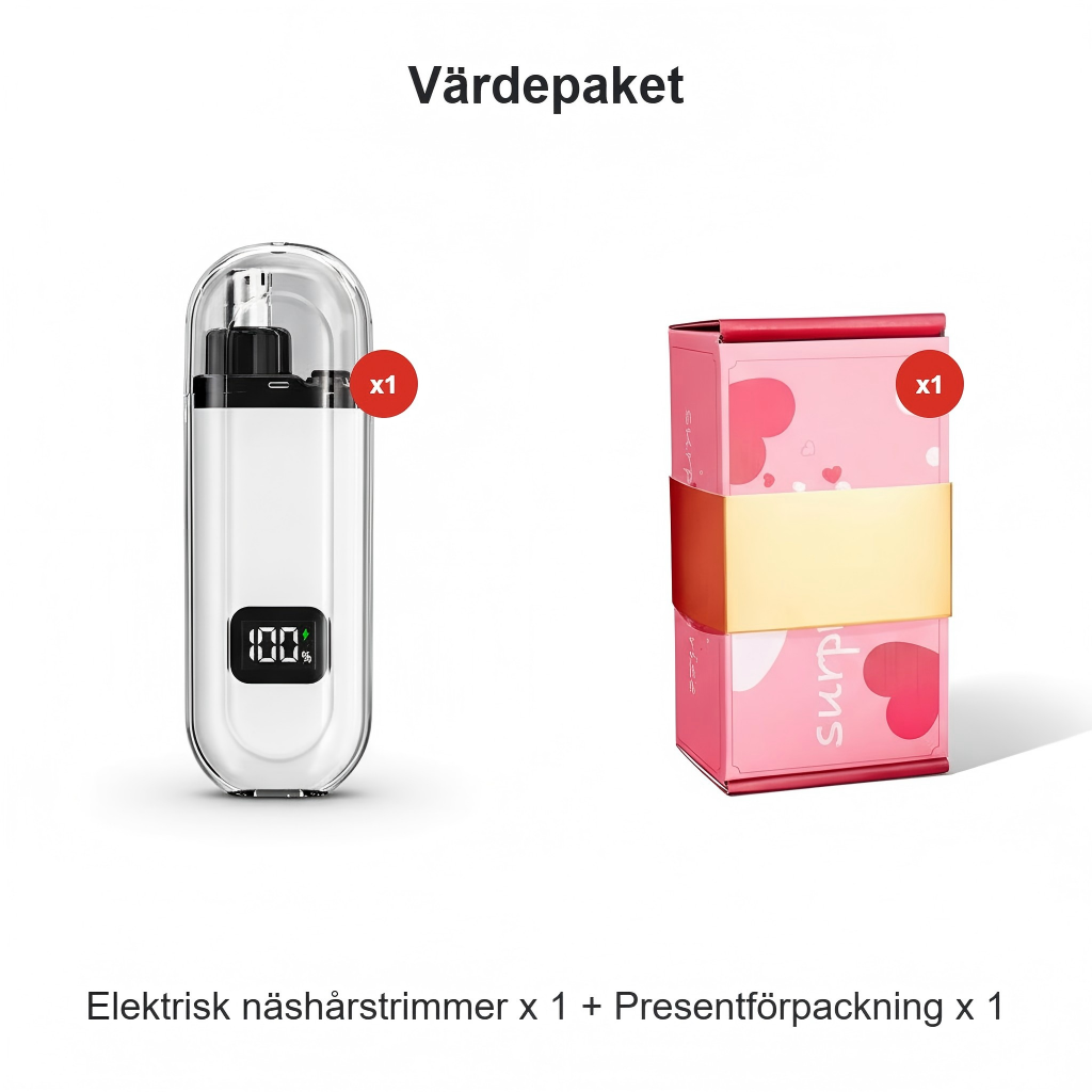 👃 Intelligenter elektrischer Nasenhaartrimmer | HALBER PREIS – 50 % RABATT! | Schmerzfreie Anwendung und wasserdichtes Design | Das perfekte Geschenk für die Körperpflege 🎄✨