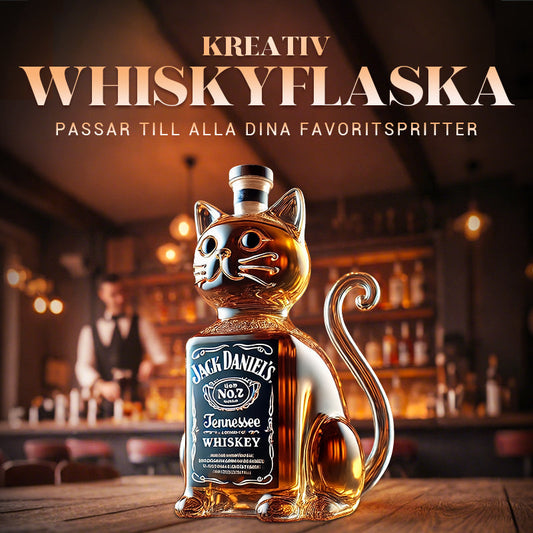 Kreativ whiskyflaske formet som en hund