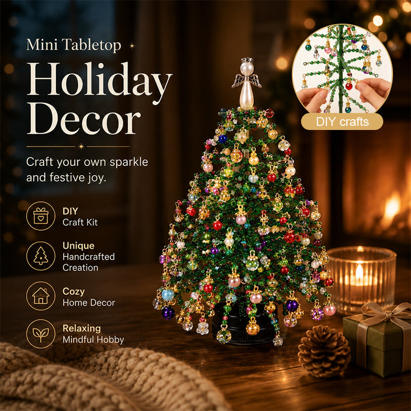 🎄DIY Weihnachtsbaum-Perlen-Set – 🎅Gestalte deine eigene glitzernde Weihnachtsdekoration