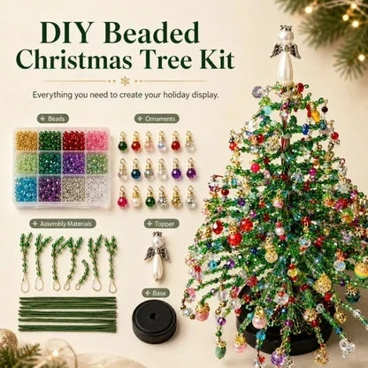 🎄✨ DIY-Set für Weihnachtsbaum mit Perlen – 🎅Gestalte deine eigene glitzernde Weihnachtsdekoration – sverigeify