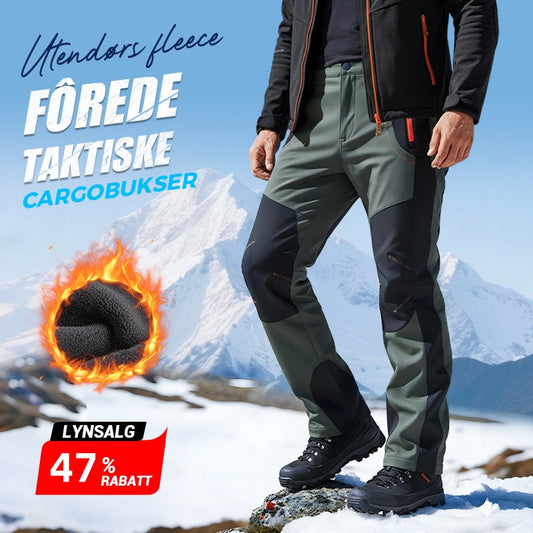 Winddichte, wasserdichte, warme Wanderhose mit elastischem Bund