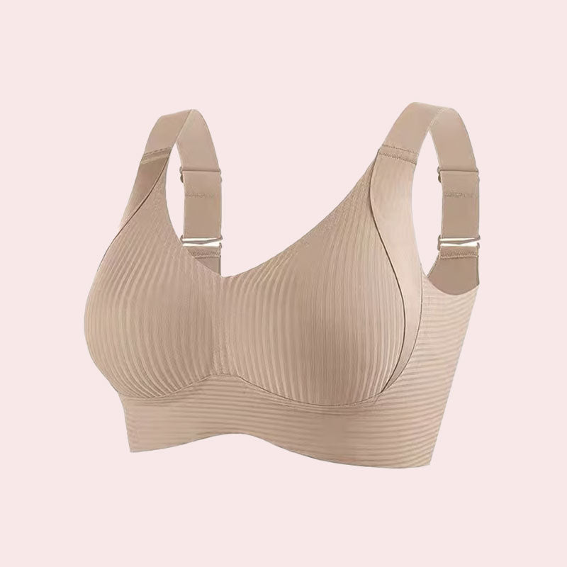 🏆️Gerippter Push-up-BH ohne Bügel für Damen
