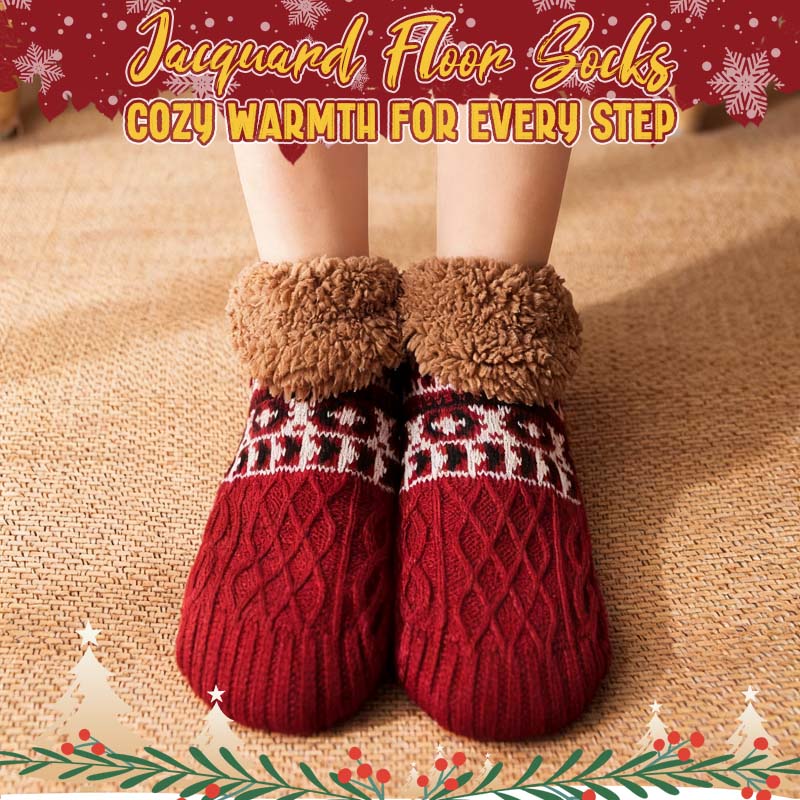 🧦 Jacquard-gulvsokker – Koselig varme for hvert skritt