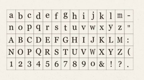 Gjør-det-selv bokstavstempel