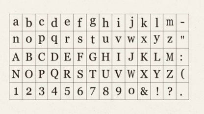 Gjør-det-selv bokstavstempel