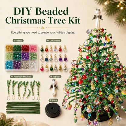 🎄✨ DIY-Set für Weihnachtsbaum mit Perlen – 🎅Gestalte deine eigene glitzernde Weihnachtsdekoration – sverigeify