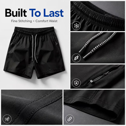 ❄️ Ice Silk Schnelltrocknende Sport-Shorts 4er-Pack – Uneingeschränkter atmungsaktiver Komfort