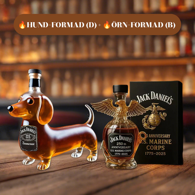 Kreativ whiskyflaske formet som en hund