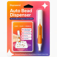🔥 Letzter Tag 50% RABATT – 💎 Automatischer Diamantmalerei-Perlen-Dispenser-Stift und Tablett-Set