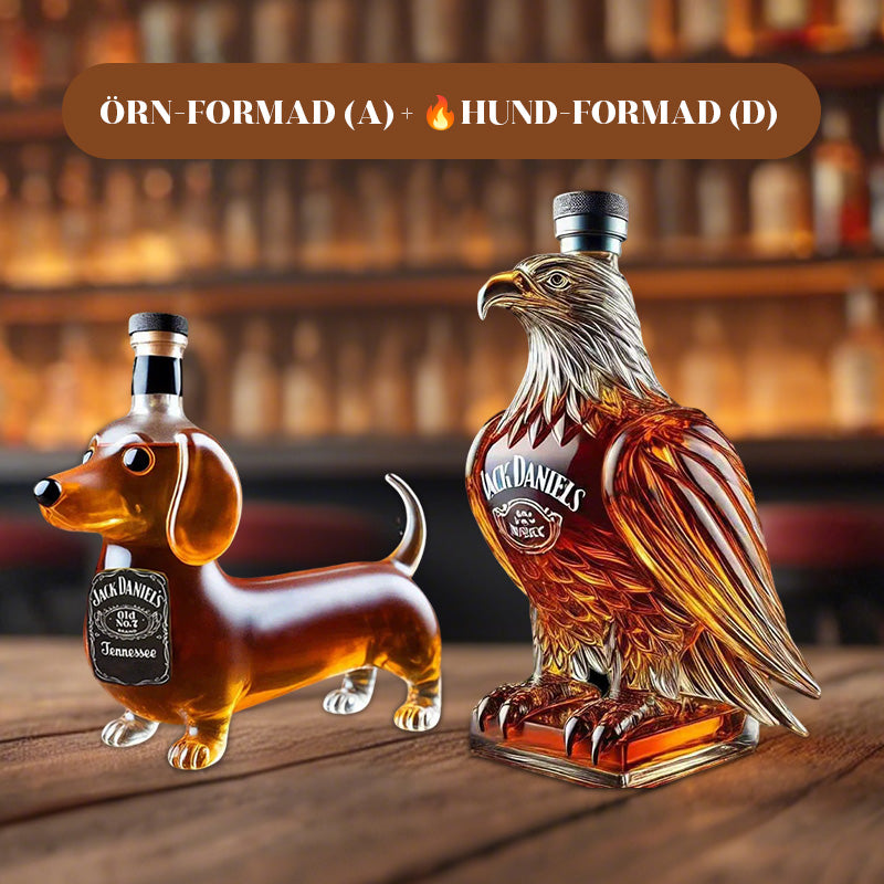 Kreativ whiskyflaske formet som en hund