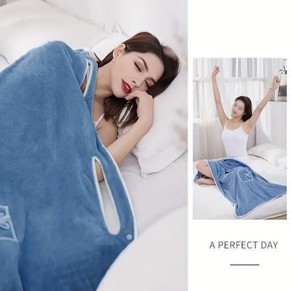 Badekåpe i korallfleece for kvinner