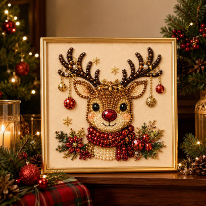 🧘Entspannend und für Anfänger geeignet – 🎨💎DIY-Diamond-Painting-Set mit weihnachtlichen Steinchen