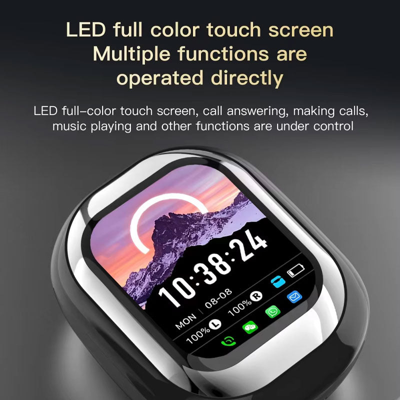 🎧Slide-Touch Bluetooth-hodesett med AI-oversettelse