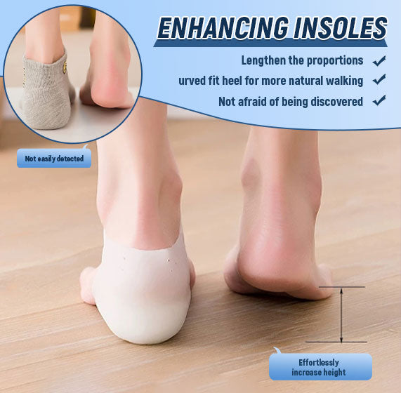 👣 Usynlige høydeforbedrende innleggssåler - vær trygg på deg selv