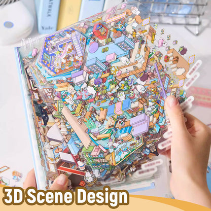 🌟Kreativitet møter lek🎨 Håndlagde klistremerker med stresslindrende motiver(Gratis pinsett)