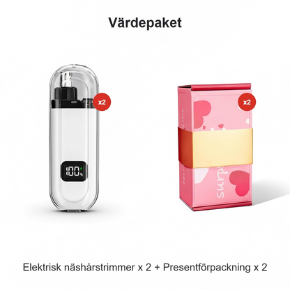 👃 Intelligenter elektrischer Nasenhaartrimmer | HALBER PREIS – 50 % RABATT! | Schmerzfreie Anwendung und wasserdichtes Design | Das perfekte Geschenk für die Körperpflege 🎄✨
