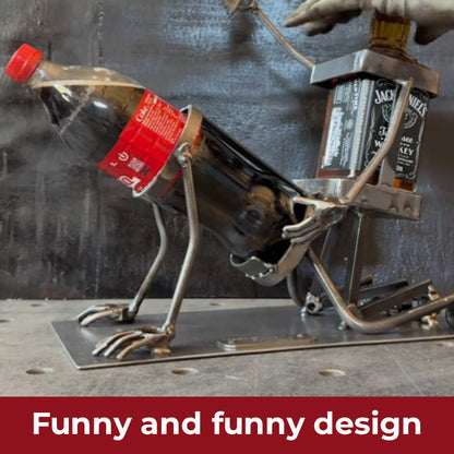 Skull Coke og vinflaskestativ