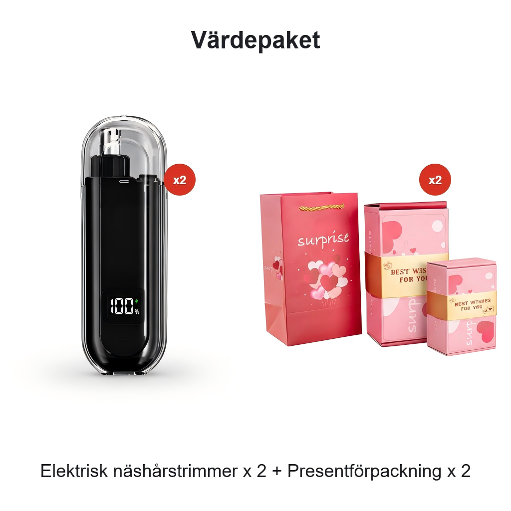 👃 Intelligenter elektrischer Nasenhaartrimmer | HALBER PREIS – 50 % RABATT! | Schmerzfreie Anwendung und wasserdichtes Design | Das perfekte Geschenk für die Körperpflege 🎄✨