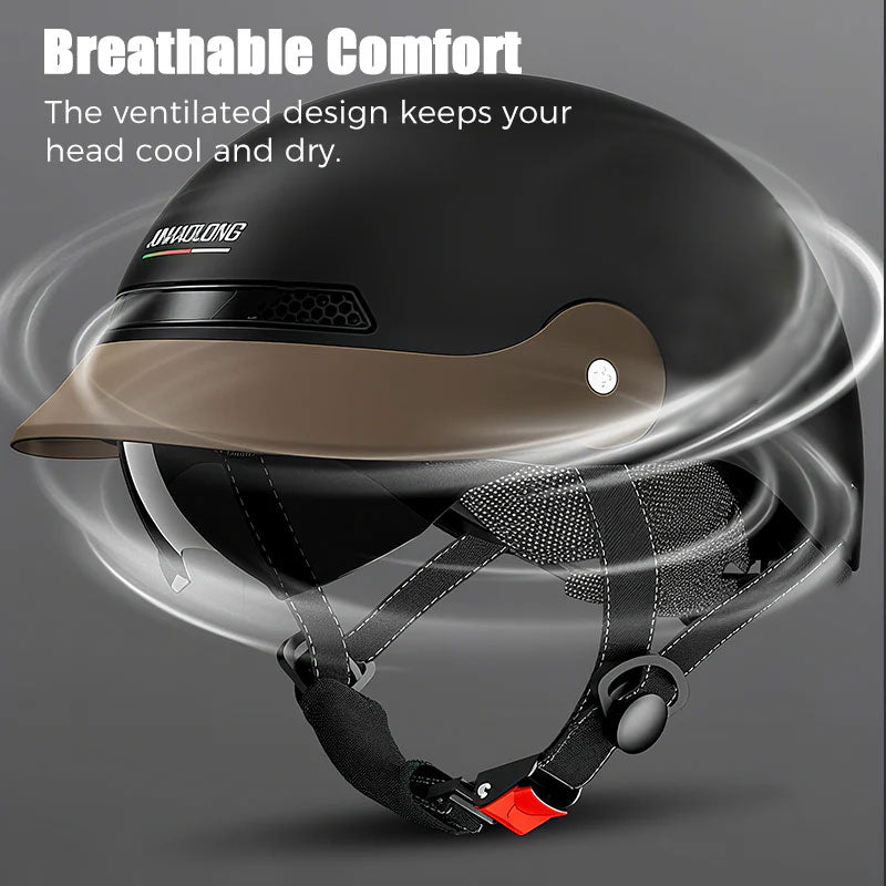 🛡️Pustende, lett og krasjsikker motorsykkelhjelm