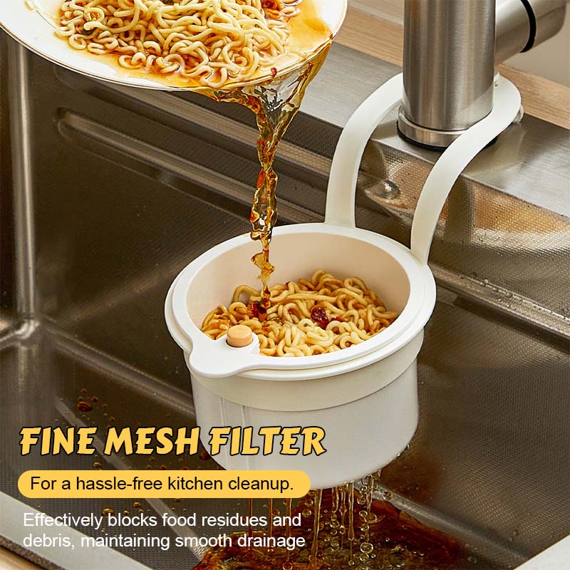 🧺 Multifunksjonell avløpskurv✨ Hold vasken frisk, ren og alltid rennende!