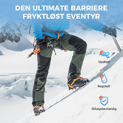 Winddichte, wasserdichte, warme Wanderhose mit elastischem Bund