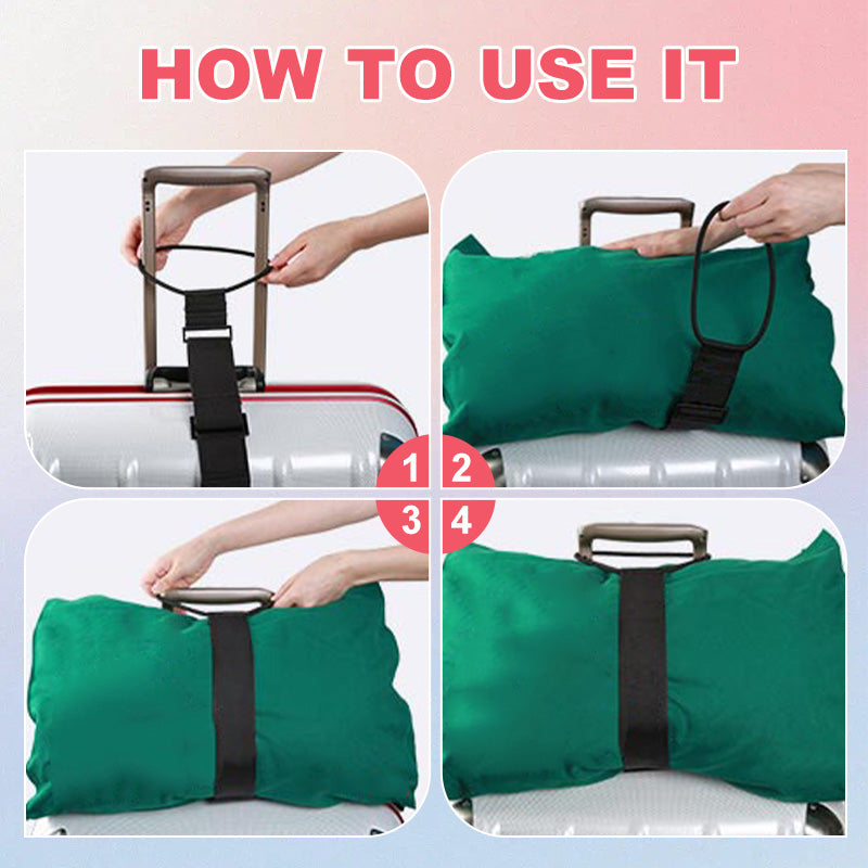 🧳Elastischer Gepäckgurt (Freihändig reisen) – Befestigen Sie Taschen am Koffer für Flughäfen/Urlaub/Geschäftsreisen!✈️