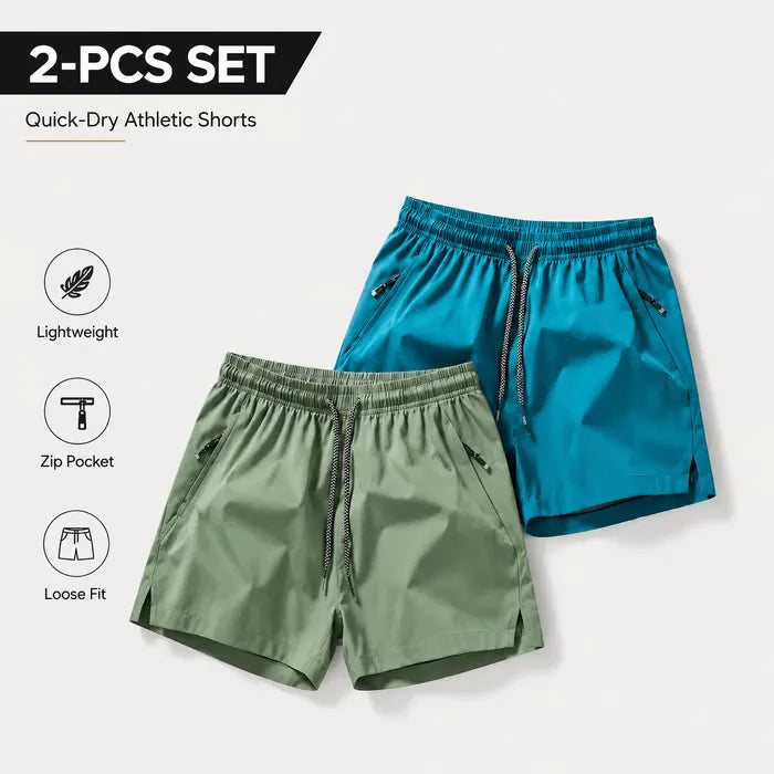 ❄️ Ice Silk Schnelltrocknende Sport-Shorts 4er-Pack – Uneingeschränkter atmungsaktiver Komfort