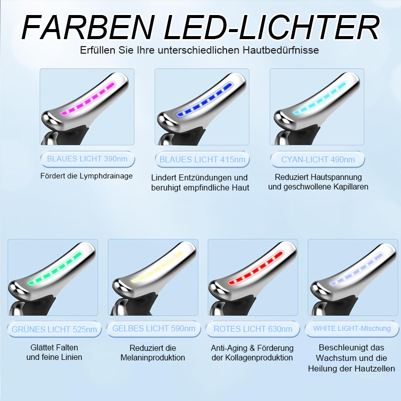 EMS RØDLYSTERAPI ANSIKT HALS LØFT RYNKEFJERNER ÅTNA MASSASJEAPPARAT